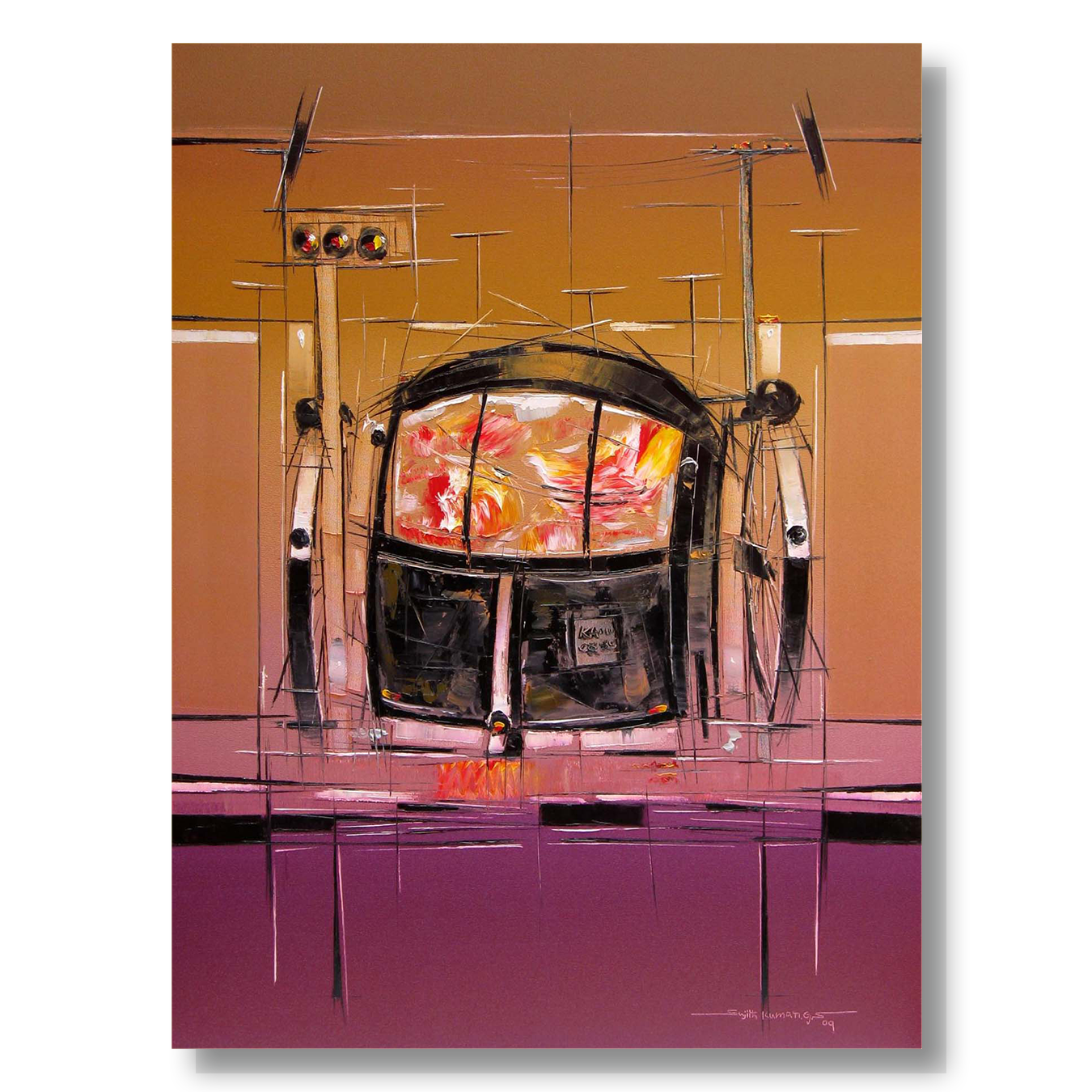Traffic Control-16 - SUJITH KUMAR GS MANDYA Art Studio Gallery (SKGSM Art Studio Gallery)