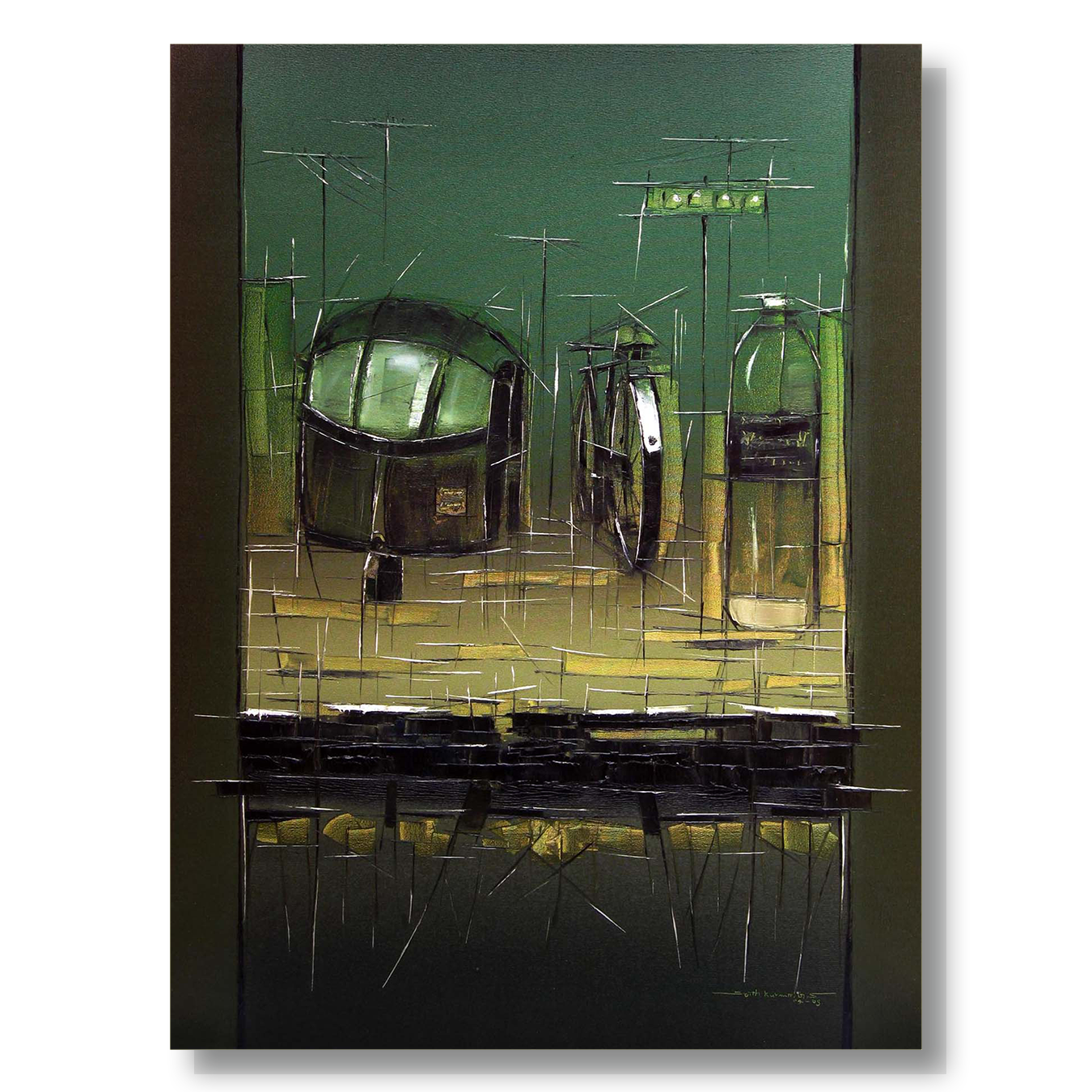 Traffic Control-19 - SUJITH KUMAR GS MANDYA Art Studio Gallery (SKGSM Art Studio Gallery)