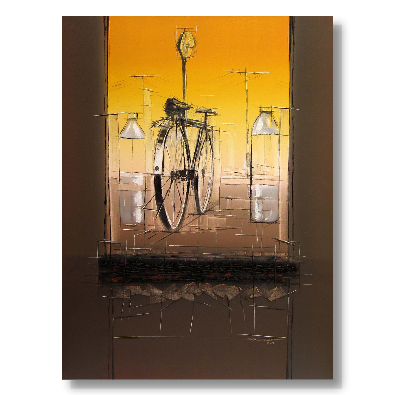 Traffic Control-21 - SUJITH KUMAR GS MANDYA Art Studio Gallery (SKGSM Art Studio Gallery)