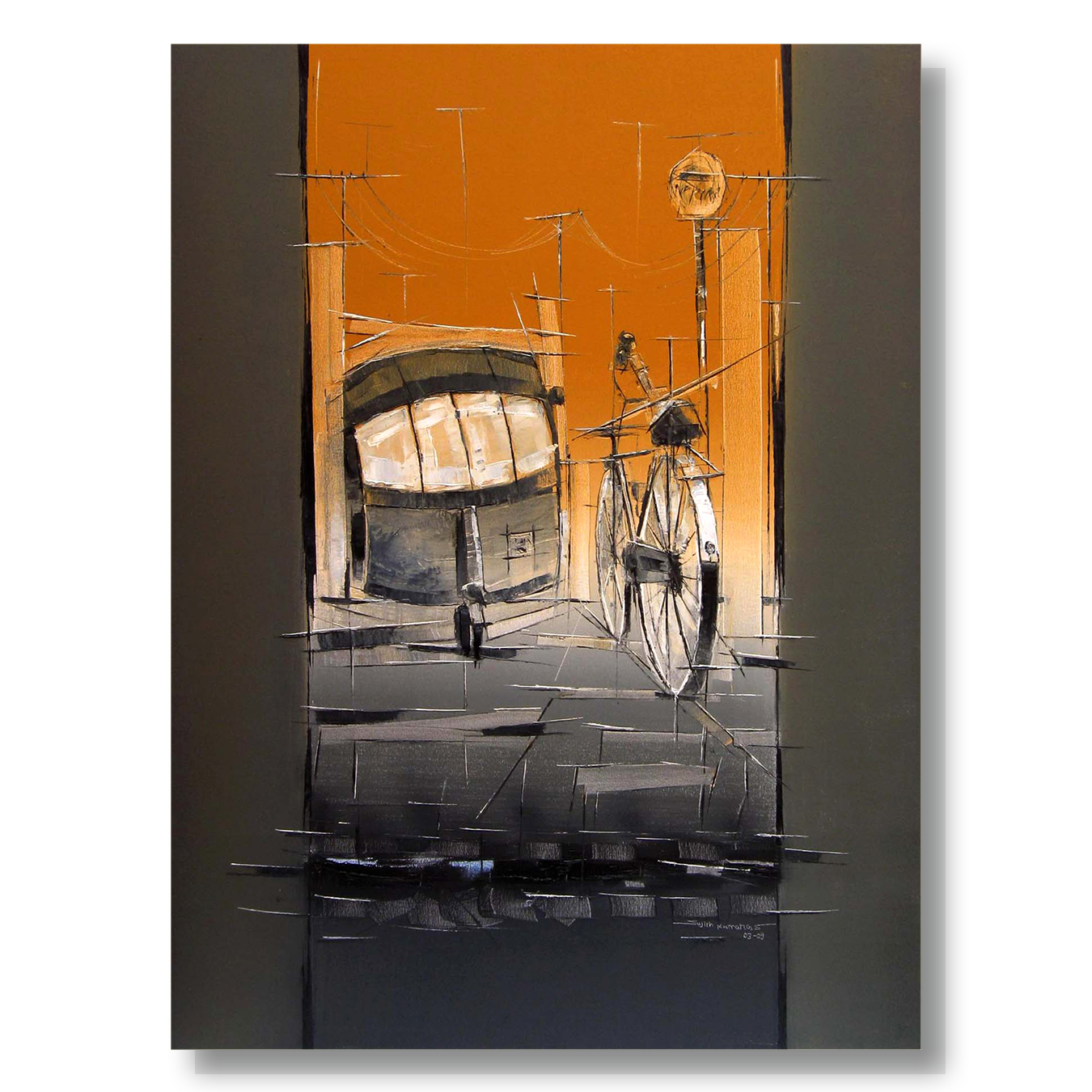Traffic Control-22 - SUJITH KUMAR GS MANDYA Art Studio Gallery (SKGSM Art Studio Gallery)