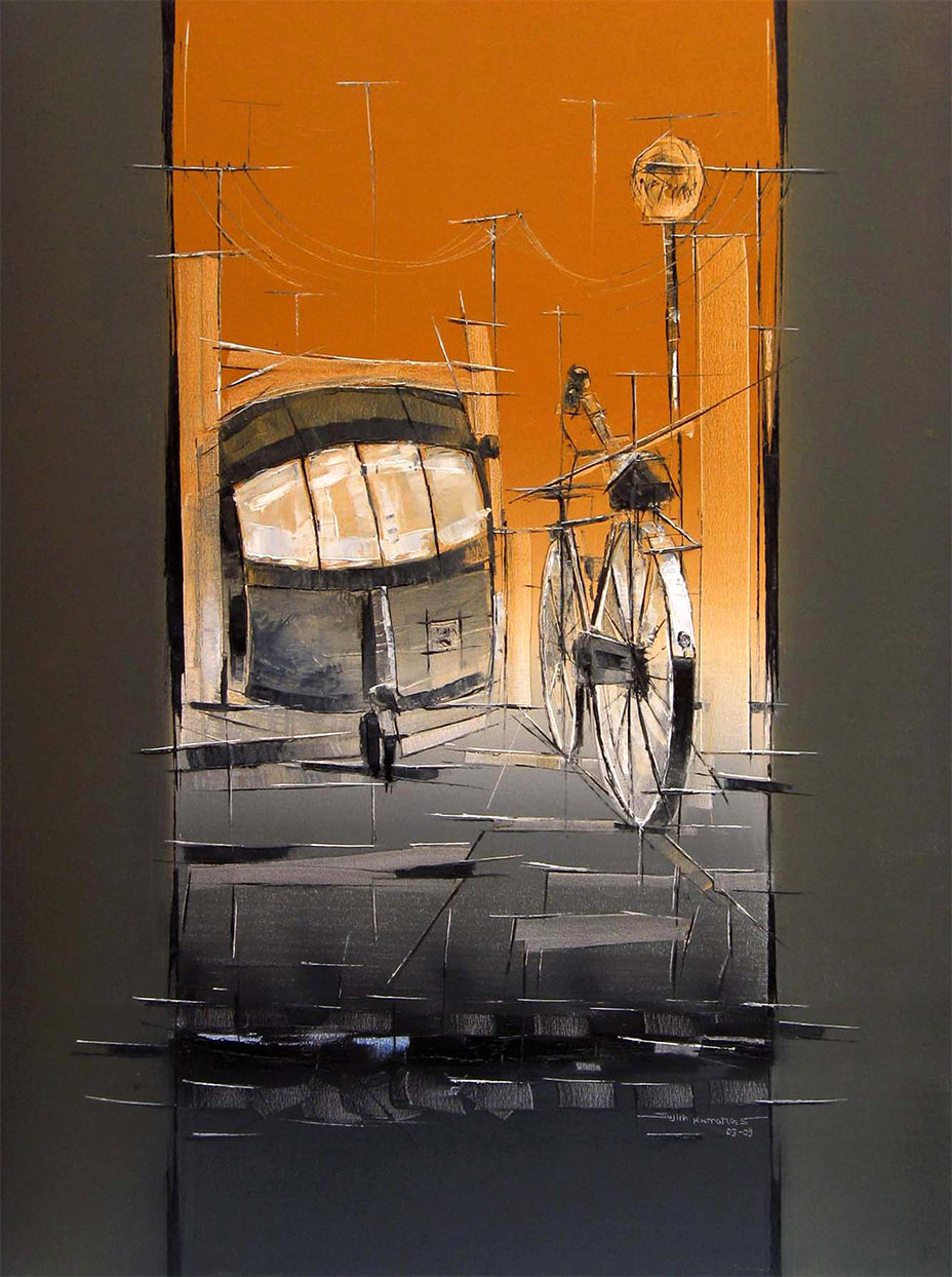 Traffic Control-22 - SUJITH KUMAR GS MANDYA Art Studio Gallery (SKGSM Art Studio Gallery)