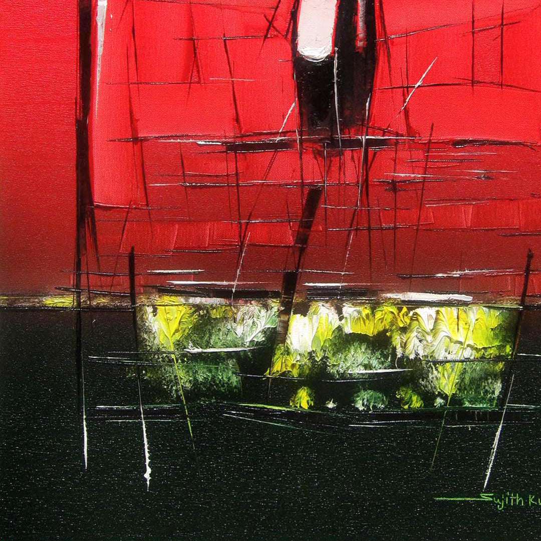 Traffic City-1 - SUJITH KUMAR GS MANDYA Art Studio Gallery (SKGSM Art Studio Gallery)