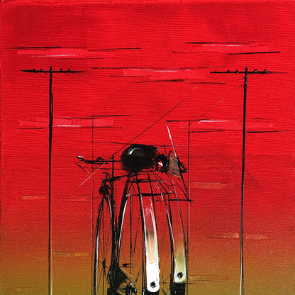 Waiting For Traffic Control-45 - SUJITH KUMAR GS MANDYA Art Studio Gallery (SKGSM Art Studio Gallery)
