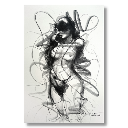 Nude Drawing-130 - SUJITH KUMAR GS MANDYA Art Studio Gallery (SKGSM Art Studio Gallery)
