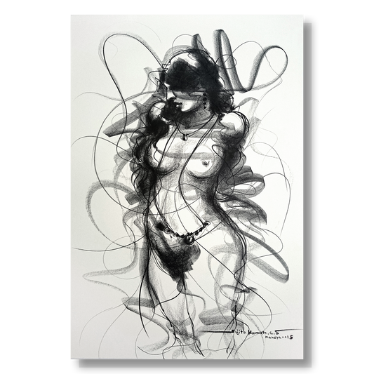 Nude Drawing-130 - SUJITH KUMAR GS MANDYA Art Studio Gallery (SKGSM Art Studio Gallery)