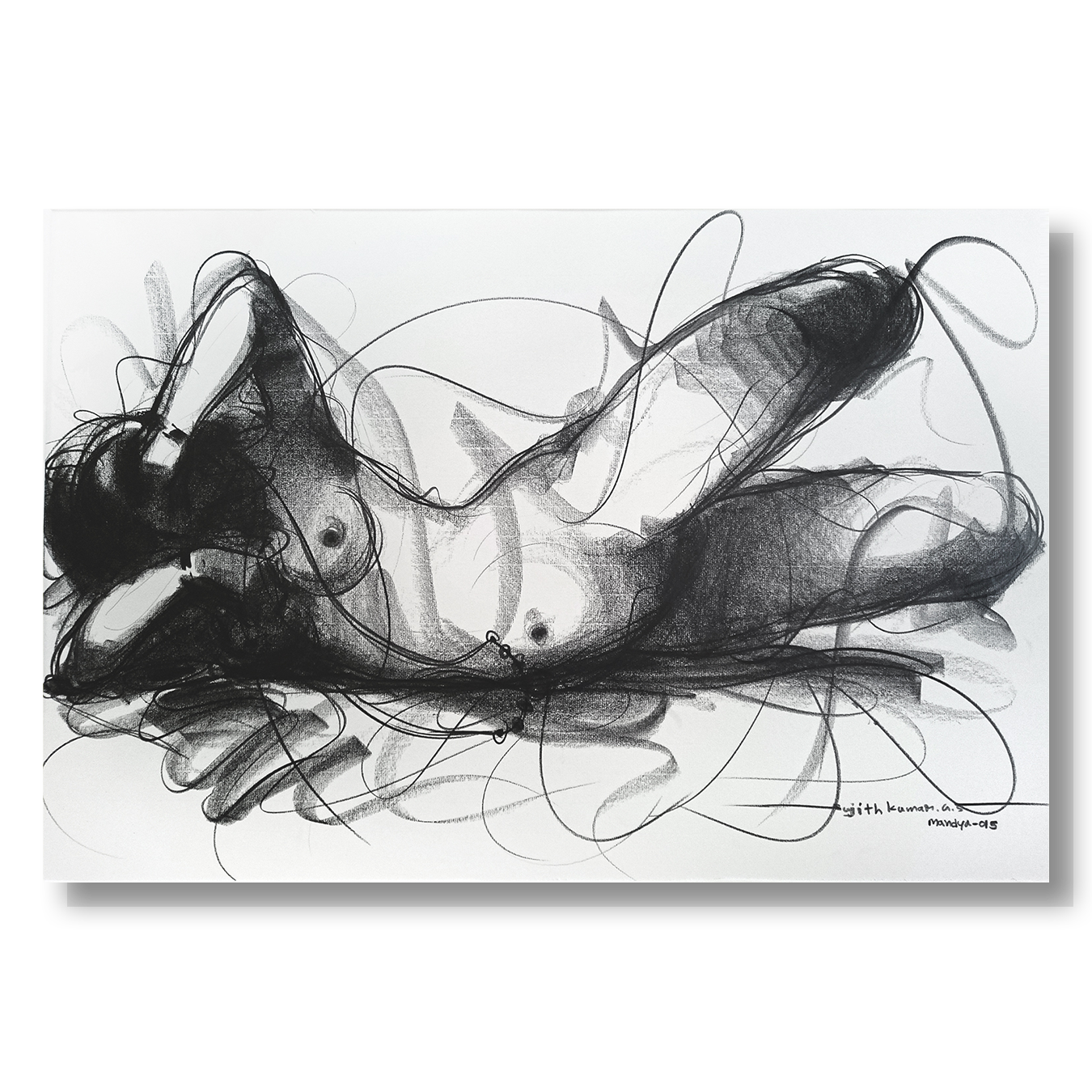 Nude Drawing-131 - SUJITH KUMAR GS MANDYA Art Studio Gallery (SKGSM Art Studio Gallery)Nude Drawing-131 - SUJITH KUMAR GS MANDYA Art Studio Gallery