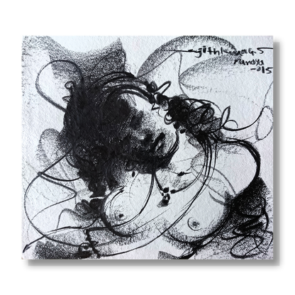 Nude Drawing-137 - SUJITH KUMAR GS MANDYA Art Studio Gallery (SKGSM Art Studio Gallery)