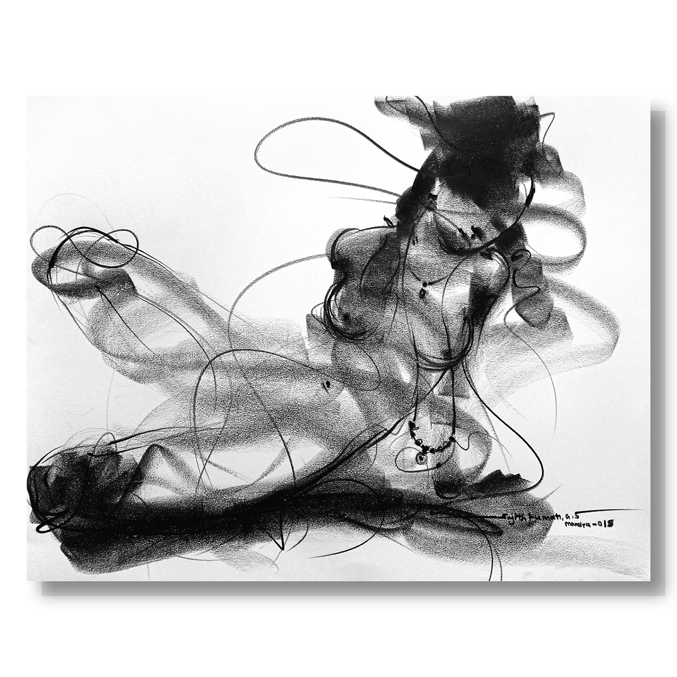Nude Drawing-146 - SUJITH KUMAR GS MANDYA Art Studio Gallery (SKGSM Art Studio Gallery)