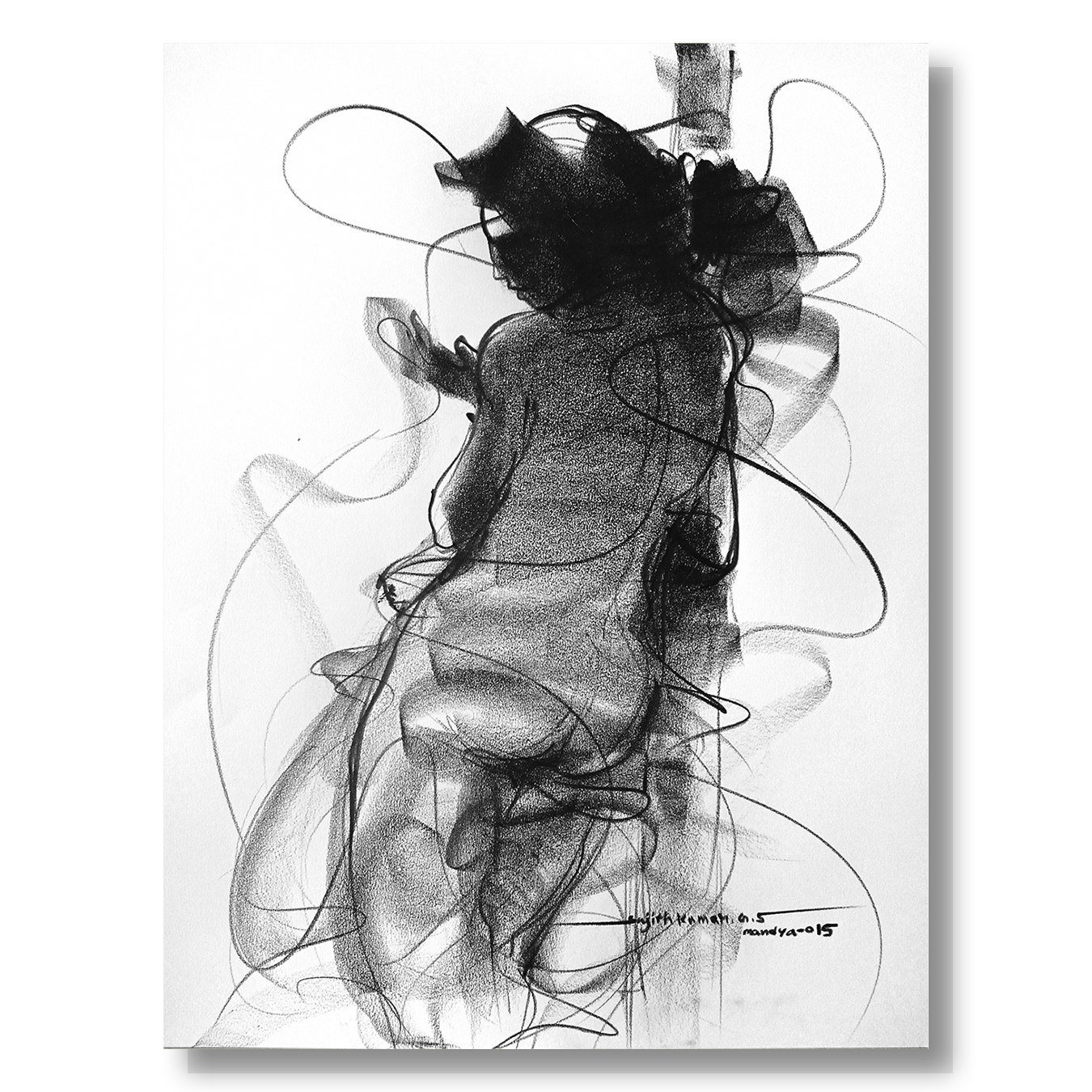 Nude Drawing-147 - SUJITH KUMAR GS MANDYA Art Studio Gallery (SKGSM Art Studio Gallery)