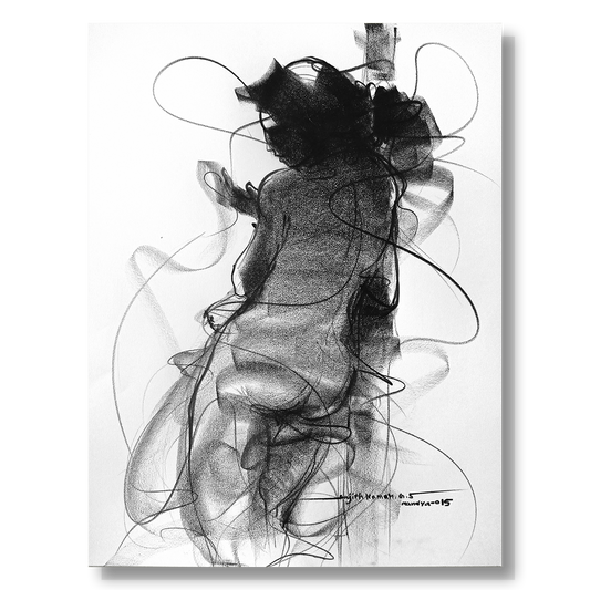 Nude Drawing-147 - SUJITH KUMAR GS MANDYA Art Studio Gallery (SKGSM Art Studio Gallery)