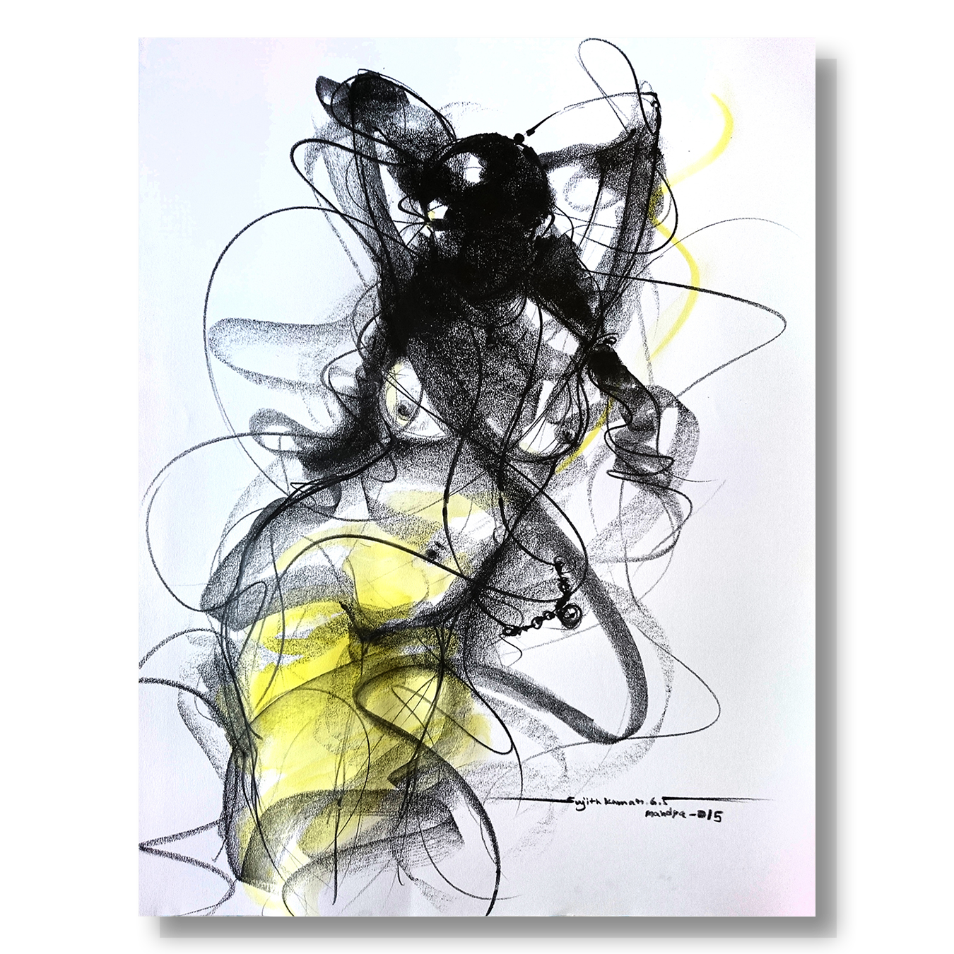 Nude Drawing-149 - SUJITH KUMAR GS MANDYA Art Studio Gallery (SKGSM Art Studio Gallery)