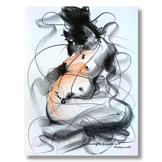Nude Drawing-150 - SUJITH KUMAR GS MANDYA Art Studio Gallery (SKGSM Art Studio Gallery)