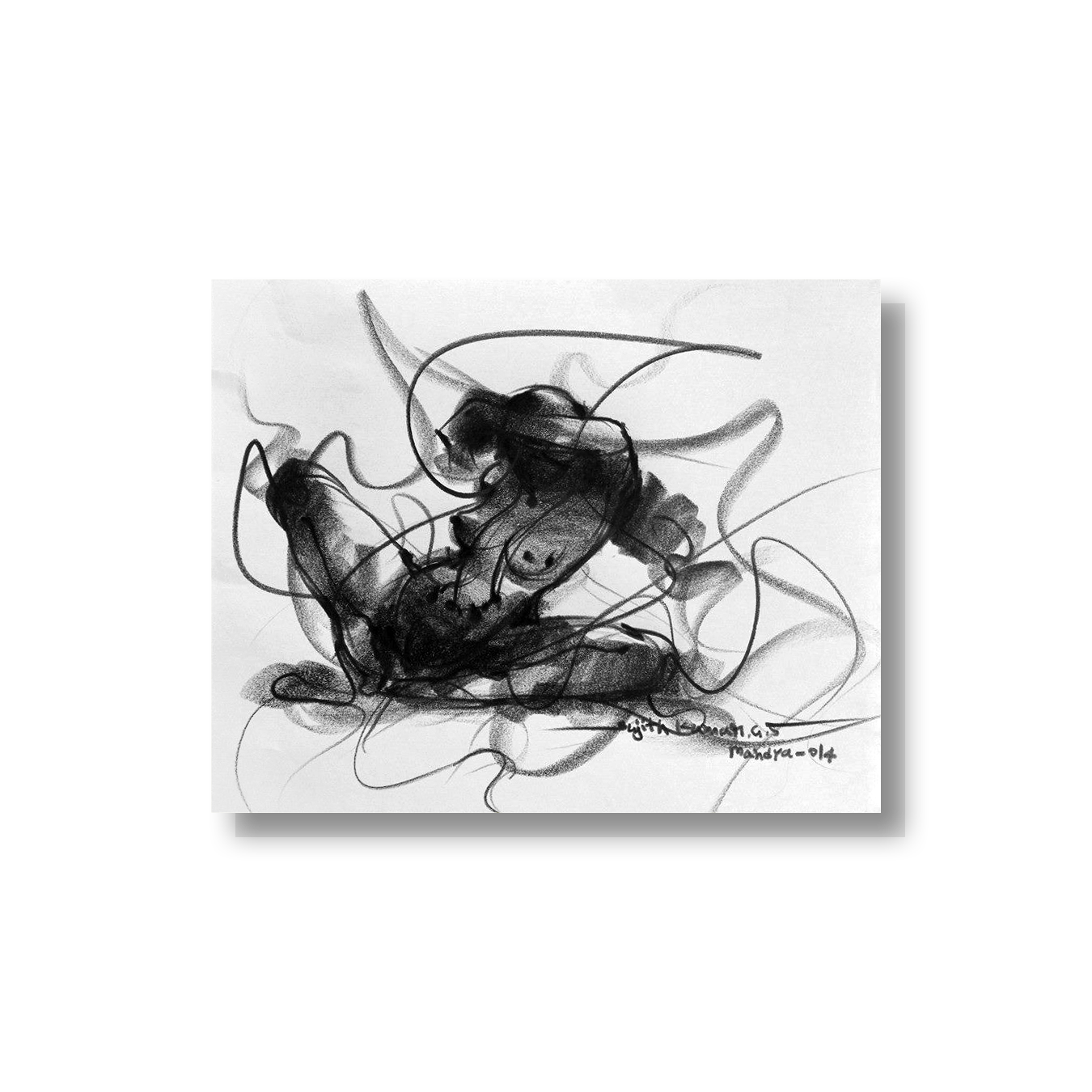 Nude Drawing-058 - SUJITH KUMAR GS MANDYA Art Studio Gallery (SKGSM Art Studio Gallery)