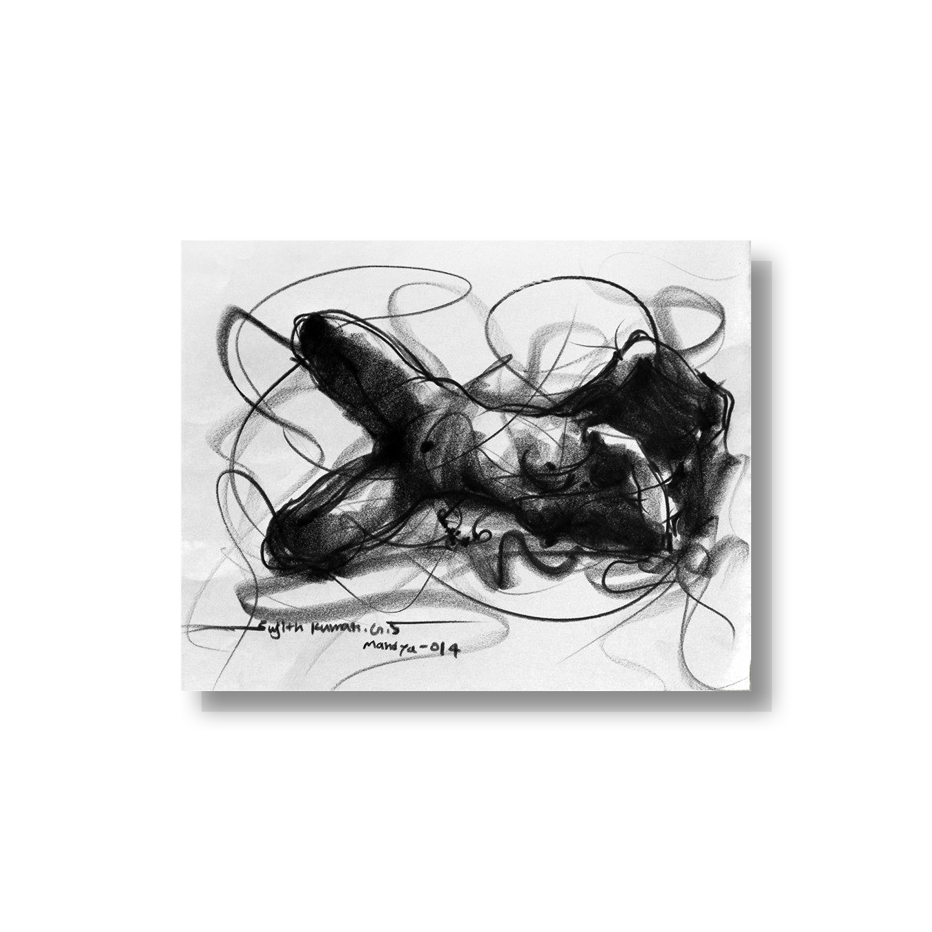 Nude Drawing-059 - SUJITH KUMAR GS MANDYA Art Studio Gallery (SKGSM Art Studio Gallery)