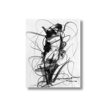 Nude Drawing-060 - SUJITH KUMAR GS MANDYA Art Studio Gallery (SKGSM Art Studio Gallery)