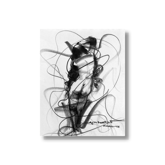 Nude Drawing-060 - SUJITH KUMAR GS MANDYA Art Studio Gallery (SKGSM Art Studio Gallery)