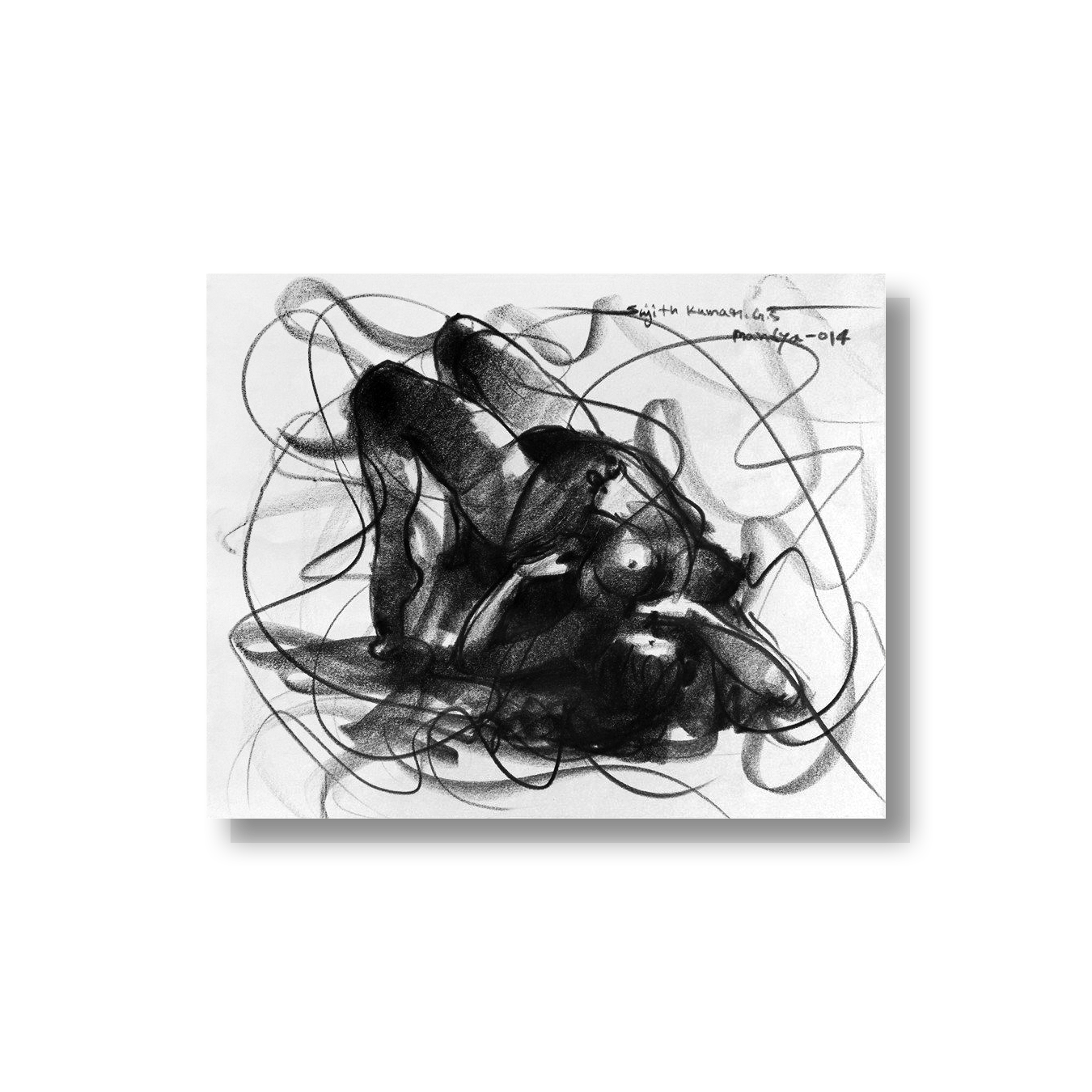 Nude Drawing-061 - SUJITH KUMAR GS MANDYA Art Studio Gallery (SKGSM Art Studio Gallery)