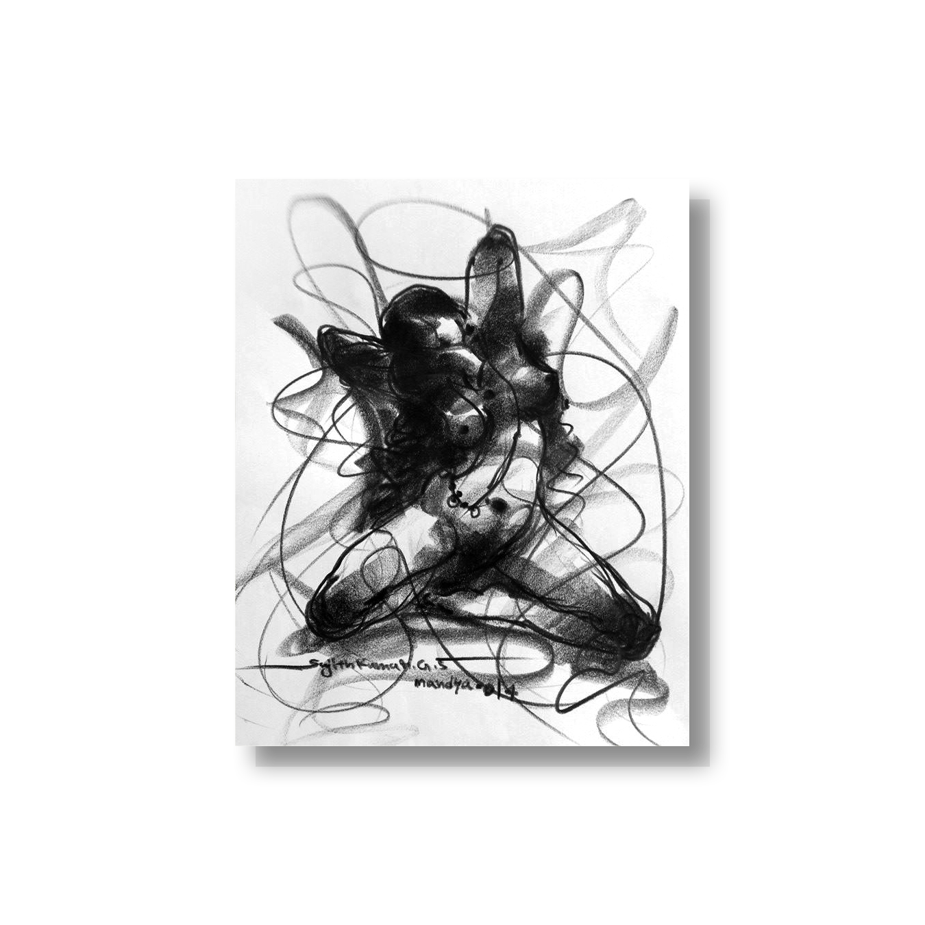 Nude Drawing-064 - SUJITH KUMAR GS MANDYA Art Studio Gallery (SKGSM Art Studio Gallery)