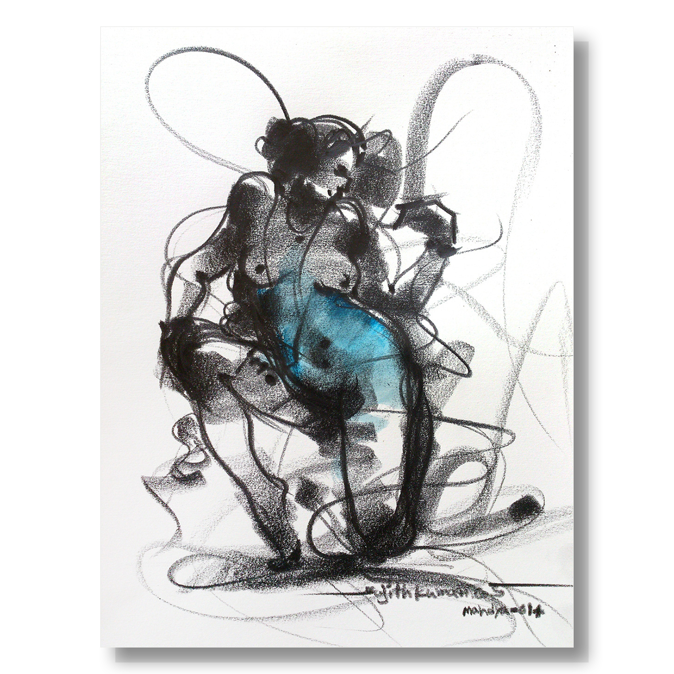 Nude Drawing-076 - SUJITH KUMAR GS MANDYA Art Studio Gallery (SKGSM Art Studio Gallery)