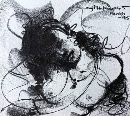 Nude Drawing-137 - SUJITH KUMAR GS MANDYA Art Studio Gallery (SKGSM Art Studio Gallery)