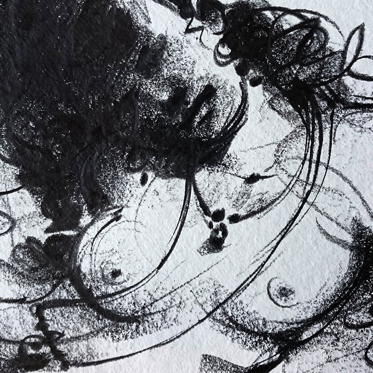 Nude Drawing-137 - SUJITH KUMAR GS MANDYA Art Studio Gallery (SKGSM Art Studio Gallery)