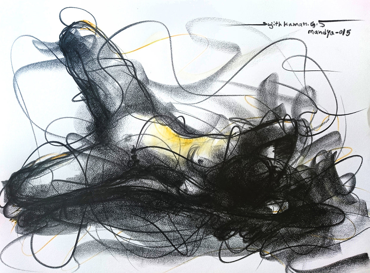 Nude Drawing-139 - SUJITH KUMAR GS MANDYA Art Studio Gallery (SKGSM Art Studio Gallery)