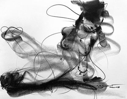 Nude Drawing-146 - SUJITH KUMAR GS MANDYA Art Studio Gallery (SKGSM Art Studio Gallery)