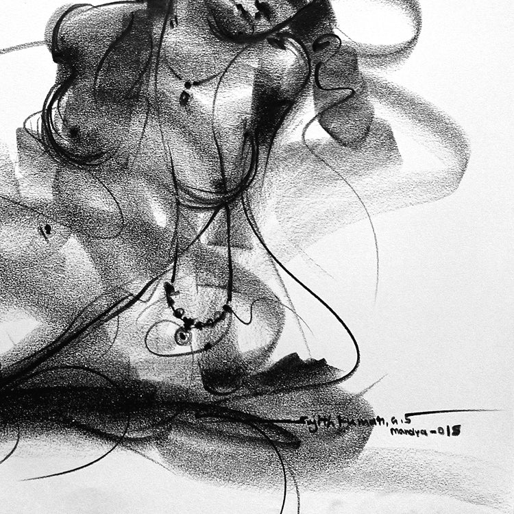 Nude Drawing-146 - SUJITH KUMAR GS MANDYA Art Studio Gallery (SKGSM Art Studio Gallery)