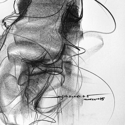 Nude Drawing-147 - SUJITH KUMAR GS MANDYA Art Studio Gallery (SKGSM Art Studio Gallery)