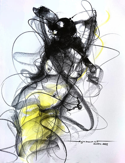 Nude Drawing-149 - SUJITH KUMAR GS MANDYA Art Studio Gallery (SKGSM Art Studio Gallery)