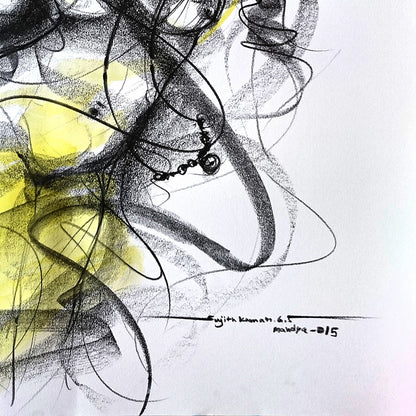 Nude Drawing-149 - SUJITH KUMAR GS MANDYA Art Studio Gallery (SKGSM Art Studio Gallery)