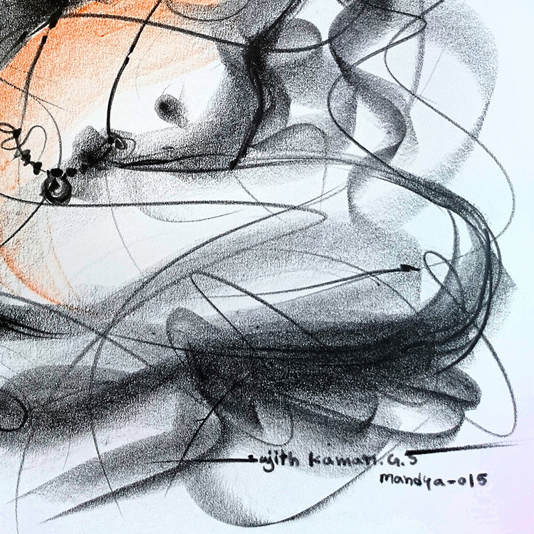 Nude Drawing-150 - SUJITH KUMAR GS MANDYA Art Studio Gallery (SKGSM Art Studio Gallery)
