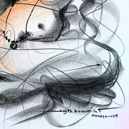 Nude Drawing-150 - SUJITH KUMAR GS MANDYA Art Studio Gallery (SKGSM Art Studio Gallery)