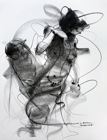 Nude Drawing-152 - SUJITH KUMAR GS MANDYA Art Studio Gallery (SKGSM Art Studio Gallery)