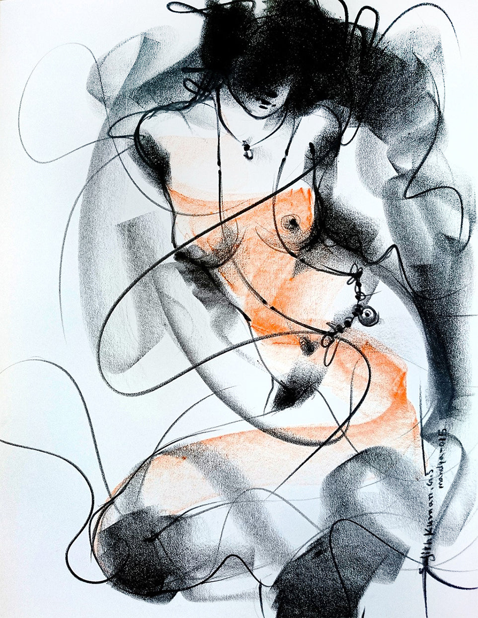 Nude Drawing-153 - SUJITH KUMAR GS MANDYA Art Studio Gallery (SKGSM Art Studio Gallery)