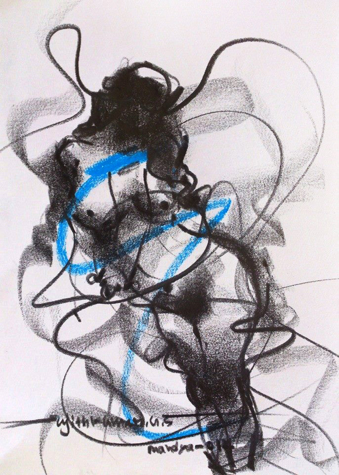 Nude Drawing-047 - SUJITH KUMAR GS MANDYA Art Studio Gallery (SKGSM Art Studio Gallery)