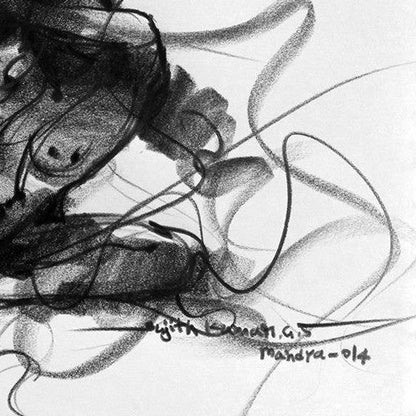 Nude Drawing-058 - SUJITH KUMAR GS MANDYA Art Studio Gallery (SKGSM Art Studio Gallery)