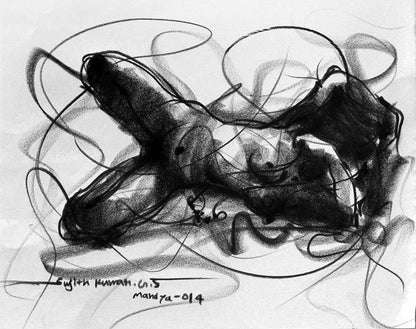 Nude Drawing-059 - SUJITH KUMAR GS MANDYA Art Studio Gallery (SKGSM Art Studio Gallery)
