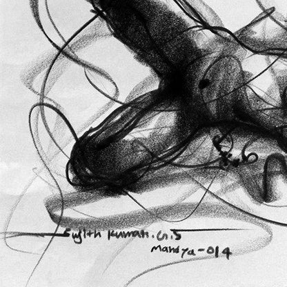 Nude Drawing-059 - SUJITH KUMAR GS MANDYA Art Studio Gallery (SKGSM Art Studio Gallery)