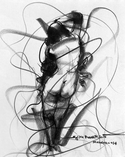 Nude Drawing-060 - SUJITH KUMAR GS MANDYA Art Studio Gallery (SKGSM Art Studio Gallery)