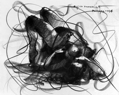 Nude Drawing-061 - SUJITH KUMAR GS MANDYA Art Studio Gallery (SKGSM Art Studio Gallery)