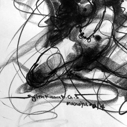 Nude Drawing-064 - SUJITH KUMAR GS MANDYA Art Studio Gallery (SKGSM Art Studio Gallery)