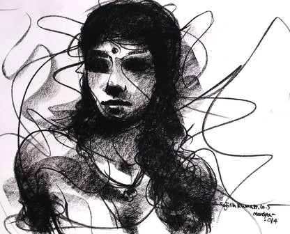 Nude Drawing-066 - SUJITH KUMAR GS MANDYA Art Studio Gallery (SKGSM Art Studio Gallery)