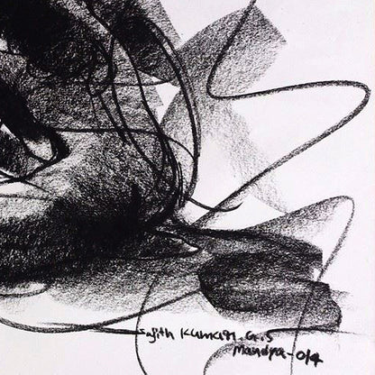 Nude Drawing-069 - SUJITH KUMAR GS MANDYA Art Studio Gallery (SKGSM Art Studio Gallery)