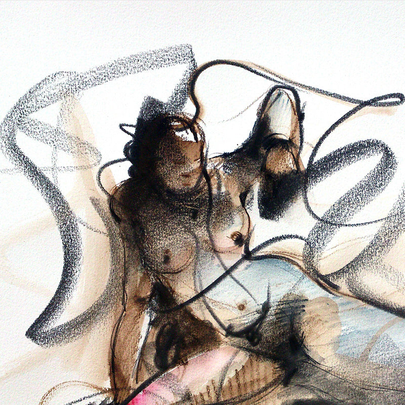 Nude Drawing-075 - SUJITH KUMAR GS MANDYA Art Studio Gallery (SKGSM Art Studio Gallery)