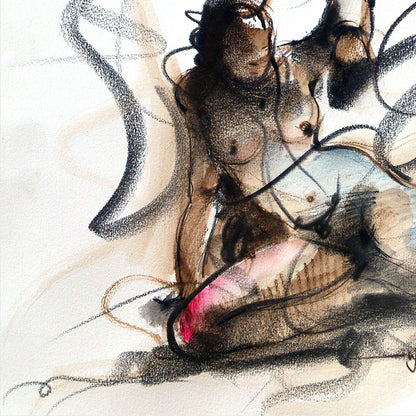 Nude Drawing-075 - SUJITH KUMAR GS MANDYA Art Studio Gallery (SKGSM Art Studio Gallery)
