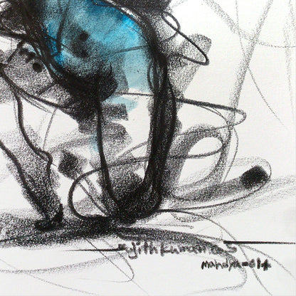 Nude Drawing-076 - SUJITH KUMAR GS MANDYA Art Studio Gallery (SKGSM Art Studio Gallery)