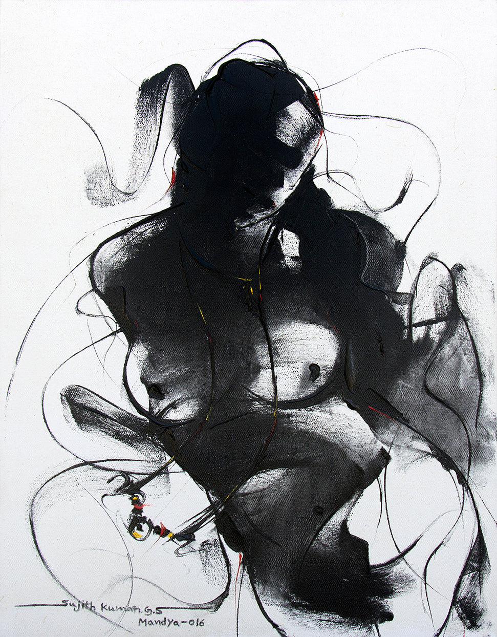 Nude-100 - SUJITH KUMAR GS MANDYA Art Studio Gallery (SKGSM Art Studio Gallery)