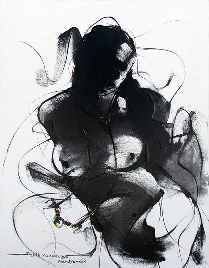Nude-100 - SUJITH KUMAR GS MANDYA Art Studio Gallery (SKGSM Art Studio Gallery)