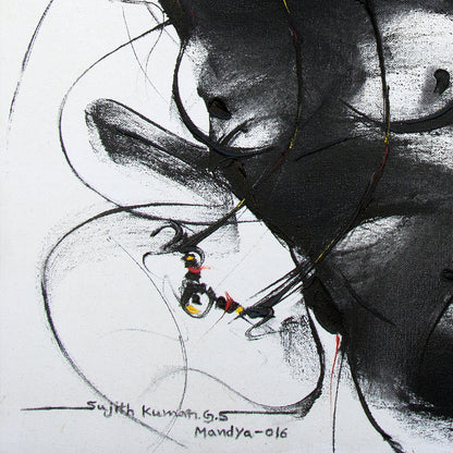 Nude-100 - SUJITH KUMAR GS MANDYA Art Studio Gallery (SKGSM Art Studio Gallery)